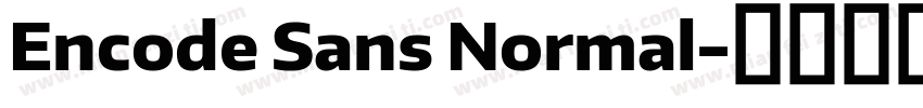 Encode Sans Normal字体转换